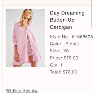 Free People Day Dreaming Cardigan